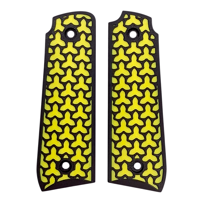 Yellow & Black Fusion Printed Ruger Mark IV 22/45 Grips