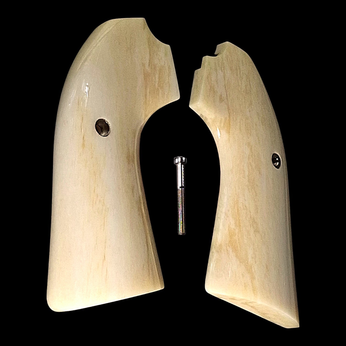 Genuine Giraffe Bone Ruger Vaquero Bisley Grips