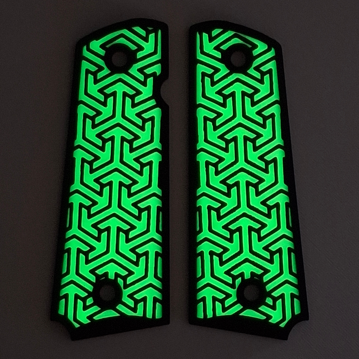 Glow in the Dark Tritessel Printed 1911 Grips (Full Size)