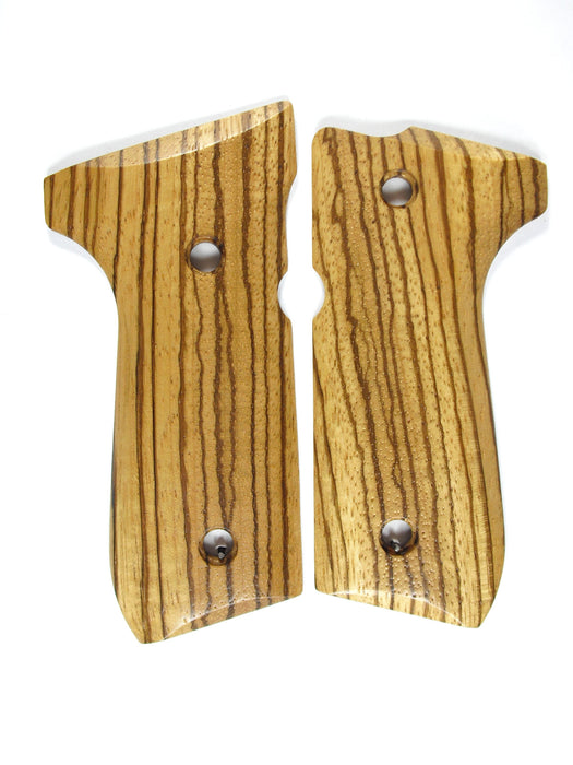 Finished Zebrawood Beretta 92fs Grips X