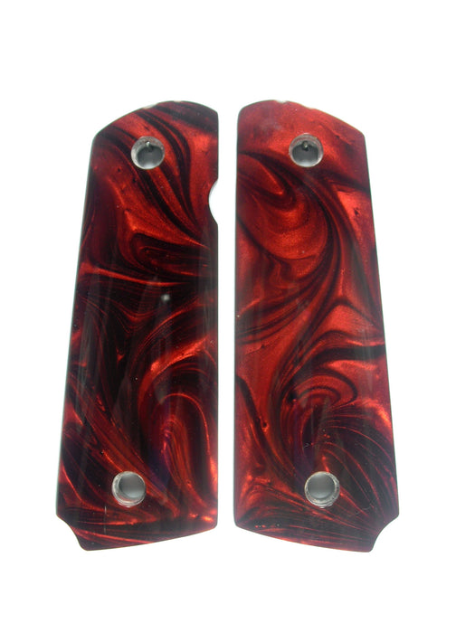 Red Pearl 1911 Grips (Compact) X
