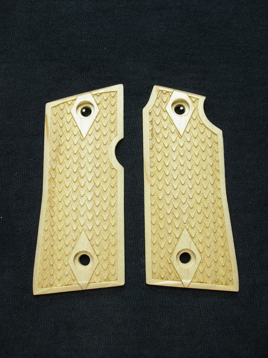 Maple Dragon Scale Colt Mustang Pocketlite Grips X