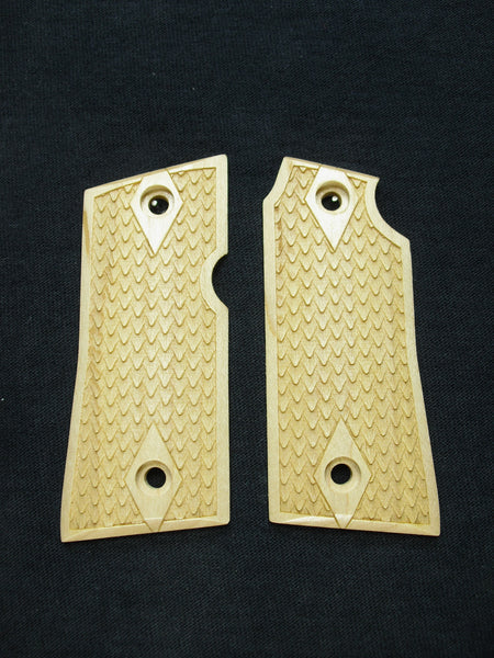 --Maple Dragon Scale Colt Mustang Pocketlite Grips