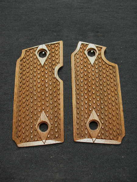 Walnut Dragon Scale Sig Sauer P238 Grips