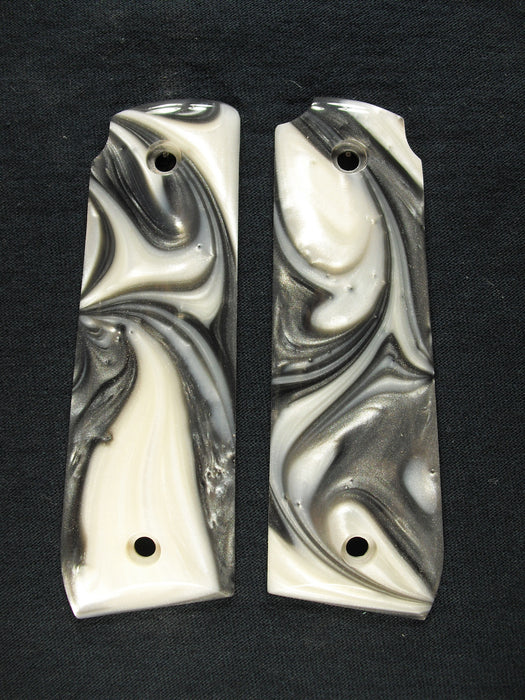 Silver & White Pearl Ruger Mark IV 22/45 Grips