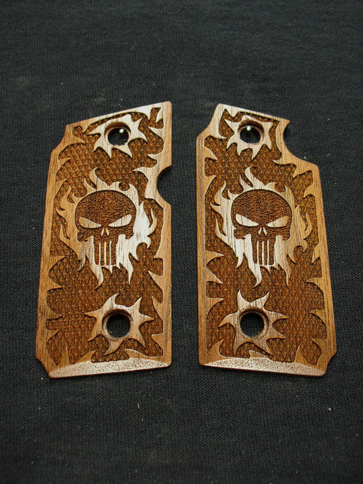 Walnut Punisher #1 Sig Sauer P238 Grips X