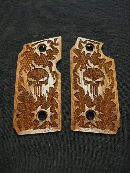 --Walnut Punisher Sig Sauer P238 Grips #1
