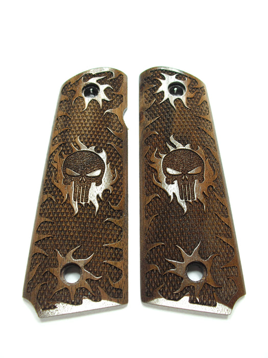 Walnut Punisher #1 1911 Grips (Full Size)