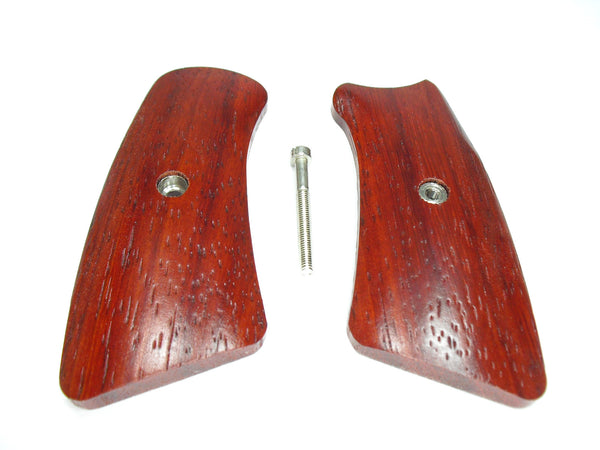 --Finished Padauk Ruger Gp100 Grip Inserts