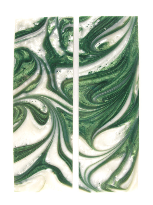 Dark Green & White Pearl Scale Sets