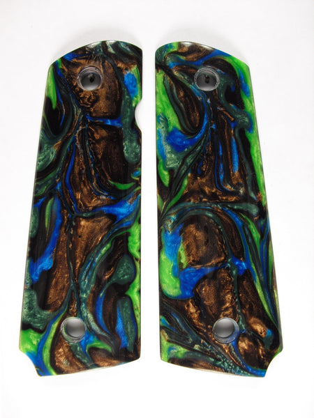 Peacock Pearl 1911 Grips (Compact)