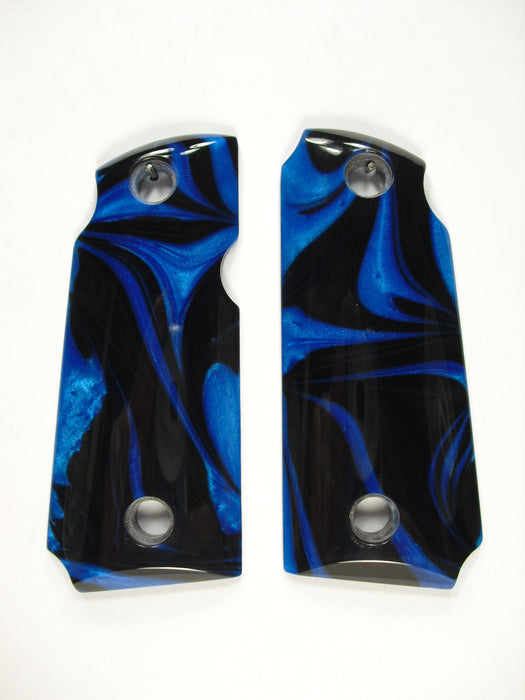 Blue & Black Pearl Kimber Micro 380 Grips
