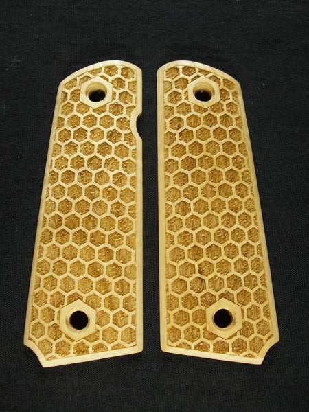 Maple Honeycomb 1911 Grips (Full Size)