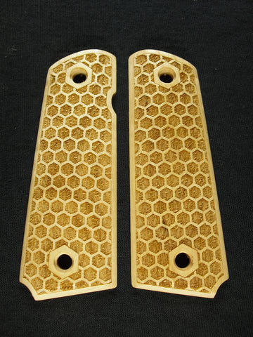 Maple Honeycomb 1911 Grips (Full Size)