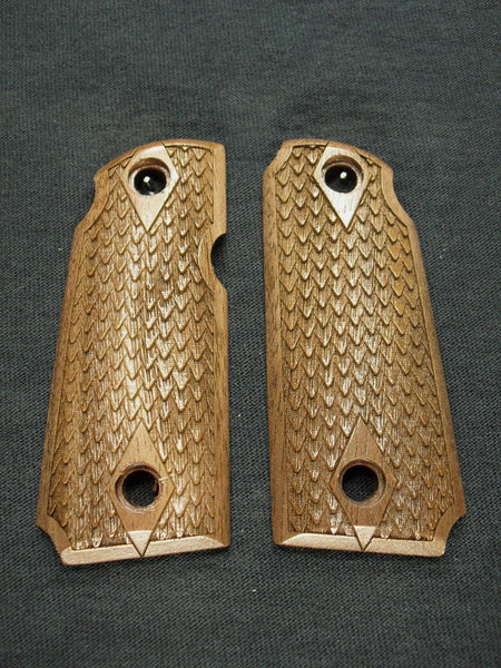 Walnut Dragon Scale Kimber Micro 380 Grips
