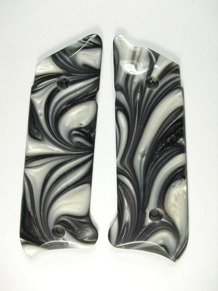 Silver & White Pearl Ruger Mark IV Grips