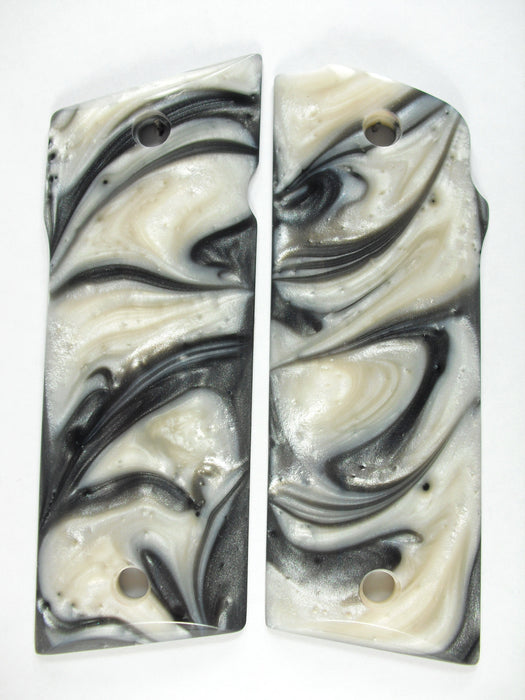 Silver & White Pearl Coonan .357 Grips