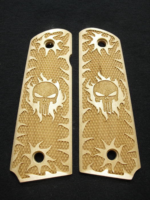 Maple Punisher #1 1911 Grips (Full Size) X