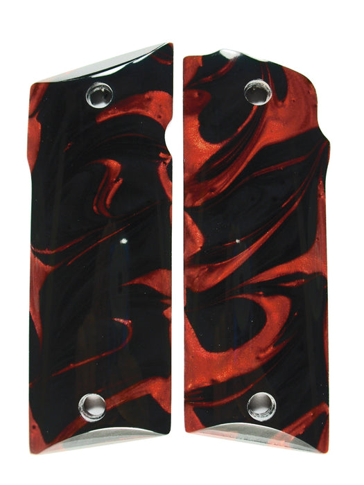 Red & Black Pearl Coonan .357 Grips