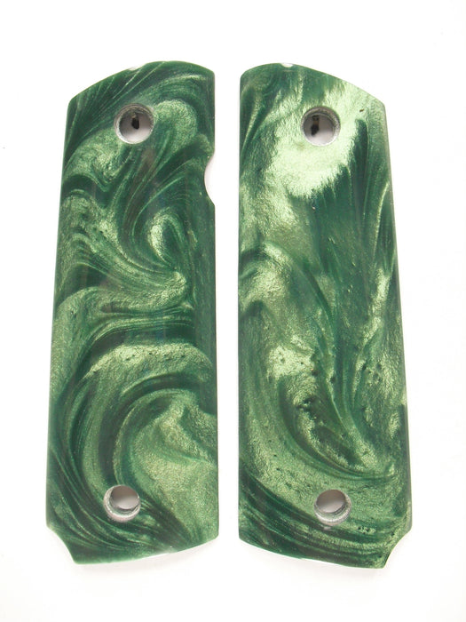 Dark Green Pearl 1911 Grips (Full Size) X