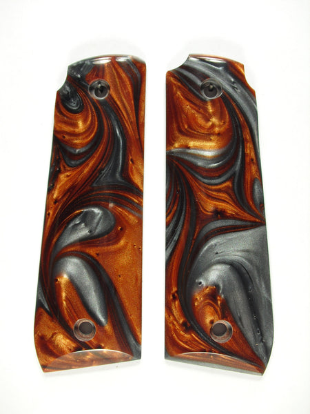 Copper & Silver Pearl Ruger Mark IV 22/45 Grips