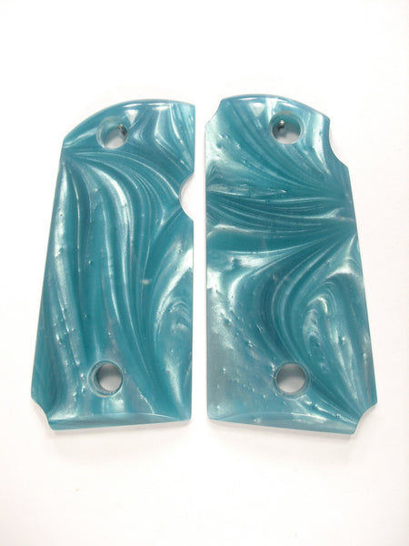 Tiffany Blue Pearl Kimber Micro 9 Grips