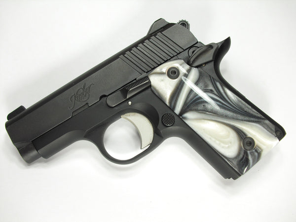 Silver & White Pearl Kimber Micro 380 Grips