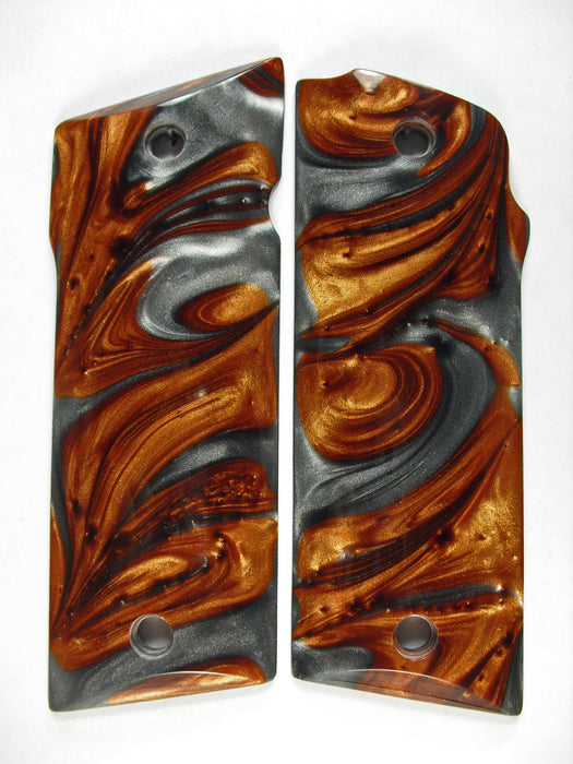 Copper & Silver Pearl Coonan .357 Grips