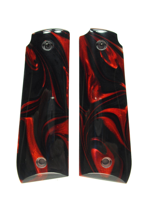 Red & Black Pearl Ruger Mark IV 22/45 Grips