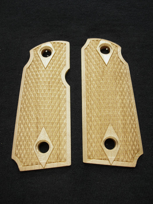 Maple Double Diamond Checker Kimber Micro 380 Grips X