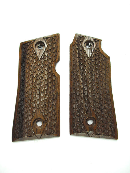Walnut Dragon Scale Colt Mustang Pocketlite Grips X