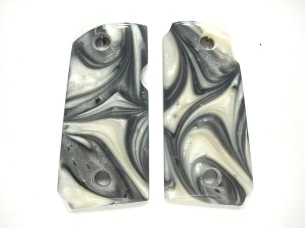 Silver & White Pearl Kimber Micro 9 Grips