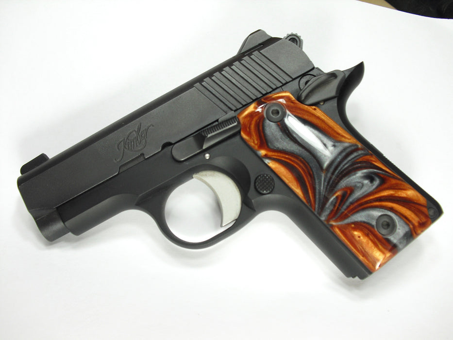 Copper & Silver Pearl Kimber Micro 380 Grips