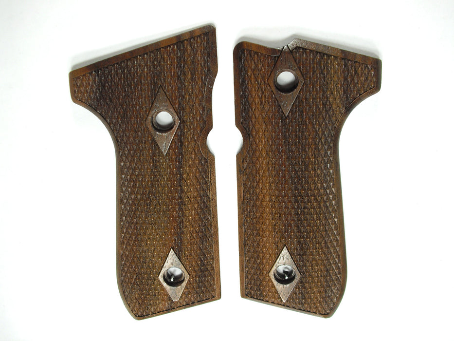 Walnut Double Diamond Checkered Beretta 92fs