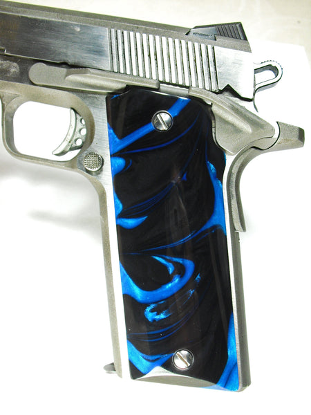 Black & Blue Pearl Coonan .357 Grips