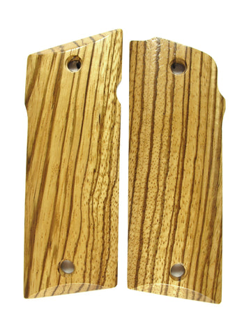--Finished Zebrawood Coonan .357 Grips
