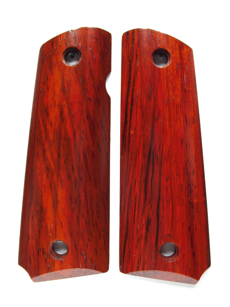 Finished Padauk 1911 Grips (Full Size) — LS Grips