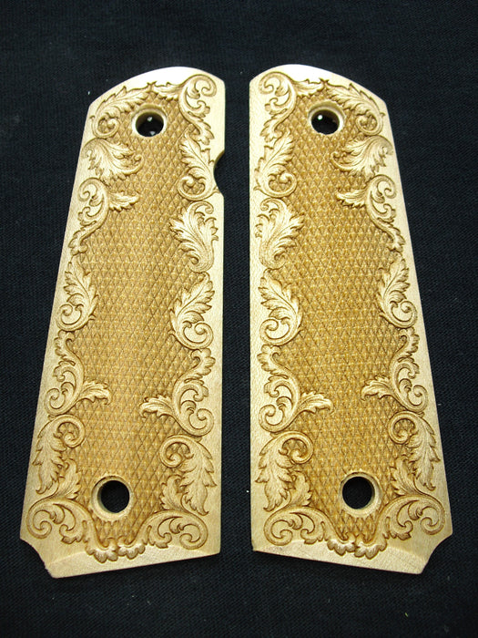 Maple Floral Border 1911 Grips (Full Size)
