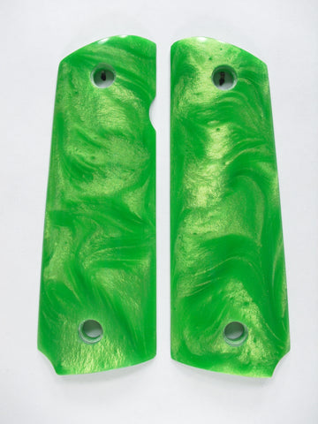 Green Pearl 1911 Grips (Compact)