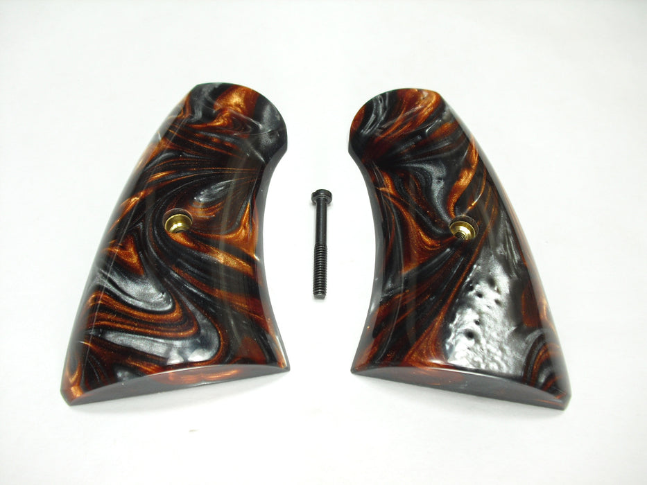 Copper & Silver Pearl Uberti Schofield Grips