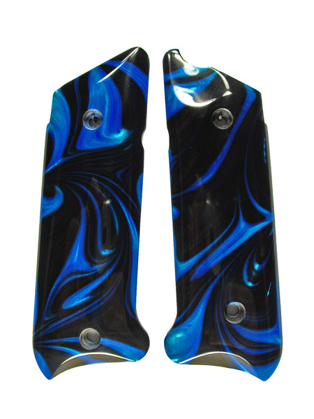 Blue & Black Pearl Ruger Mark IV Grips