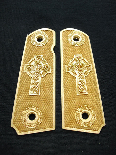--Maple Celtic Cross 1911 Grips (Full Size) #2