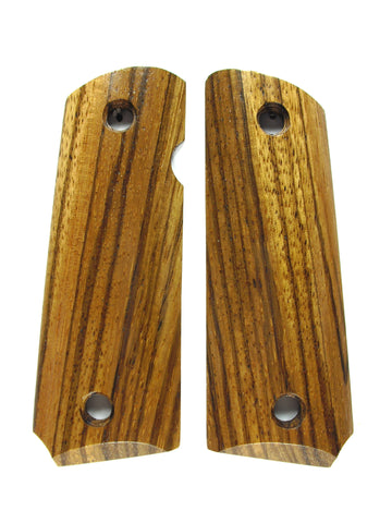 Finished Zebrawood 1911 Grips (Compact)