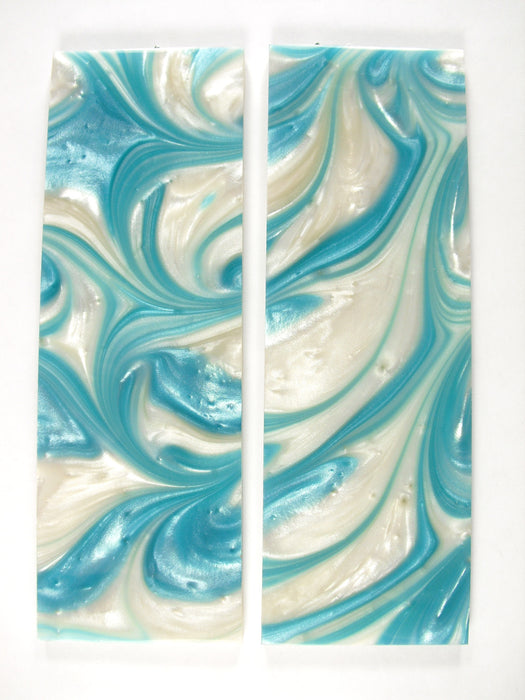 White & Tiffany Blue Pearl Scale Sets