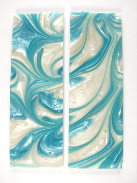 White & Tiffany Blue Pearl Scale Sets