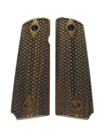 Walnut Dragon Scale 1911 Grips (Full Size)