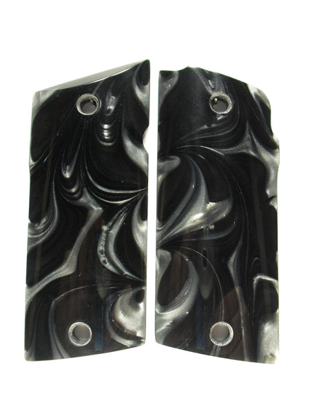 Black & Silver Pearl Coonan Compact .357 Grips