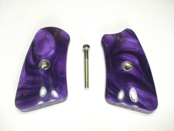 --Purple Pearl Ruger Sp101 Grip Inserts