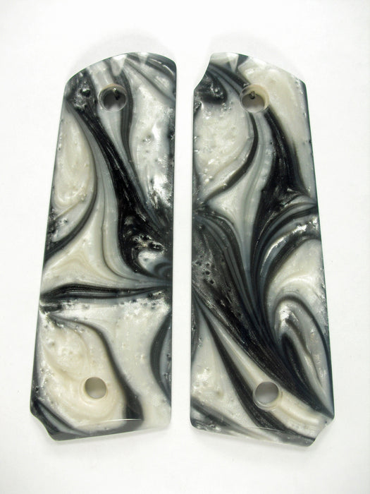 Silver & White Pearl Ruger Mark III 22/45 Grips