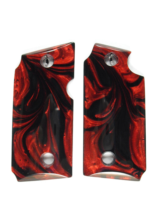Red & Black Pearl Sig Sauer P238 Grips